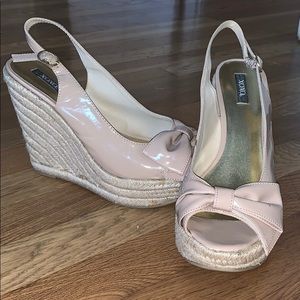 XOXO Blush Patent Wedge Heels